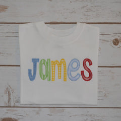 Boy's Appliqued Name Shirt