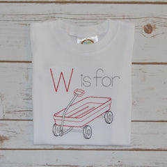 Boy's W is for Wagon Shirt