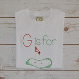 Boy's G is for Golf Green Shirt