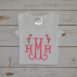 Girl's Flamingo Monogram Shirt